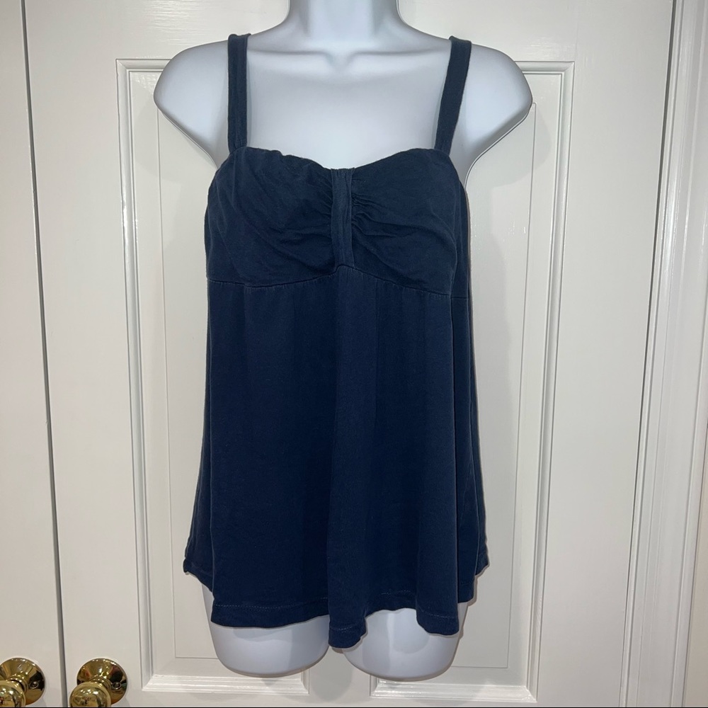 Anthropologie Wednesday navy blue tank top M